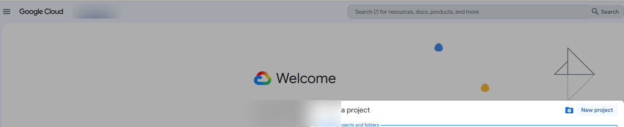 יצירת פרויקט ב-Google Cloud